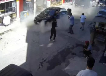 Ereğli’de iş yerinde tüp patladı: O anlar kamerada