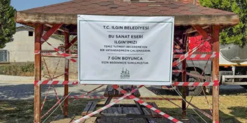 Ilgın’da kirli bırakılan kameriye 7 günlüğüne kapatıldı