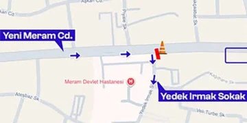 Konya’da Yeni Meram Caddesi’nde trafik düzenlemesi