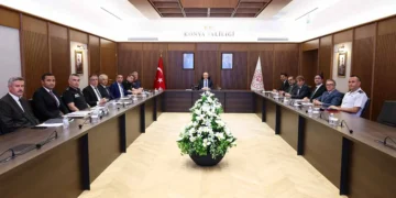 Konya Valiliğinde üniversitelerin güvenliği için koordinasyon toplantısı