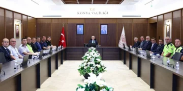Akın başkanlığında okul güvenliği toplantısı