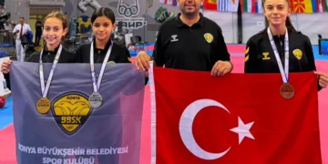 Konya’nın başarılı taekwondocuları Avrupa yolunda
