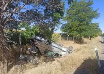 Kulu’da feci kaza: Takla atan otomobilde 2 çocuk yaralandı