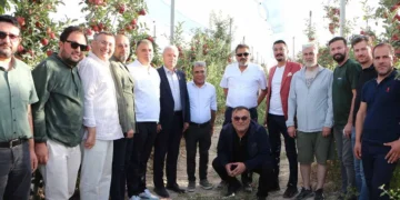 TÜGİK Konya’dan Kulu’daki modern elma üretim tesisine ziyaret