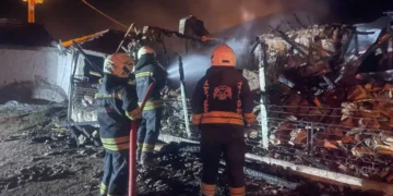 Kozanlı’da müstakil evde yangın çıktı