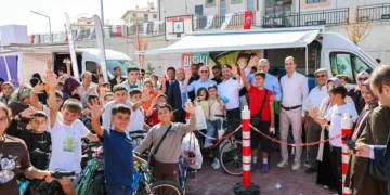 Selçuklu’da bisikletler bakımdan geçti, çocuklar doyasıya eğlendi