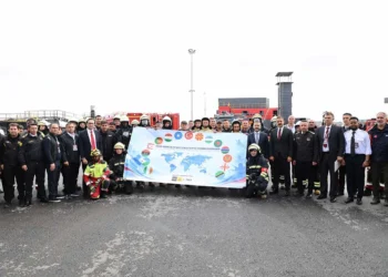 Konya’da 14 ülkeden itfaiyeciler uluslararası tatbikatta buluştu