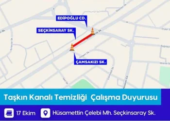 Konya’da taşkın kanalı temizliği nedeniyle yol trafiğe kapatılacak